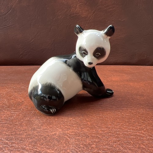 Lomonosov porcelain panda bear - porcelain,