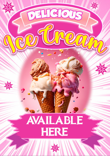 Ice cream sold - cream, van