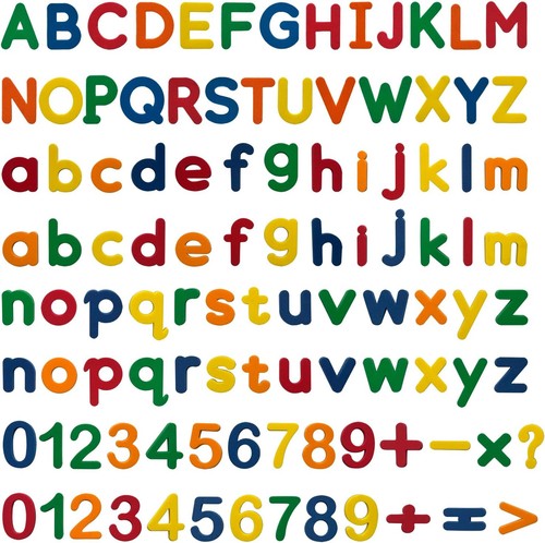 Magnetic letters and numbers - and,