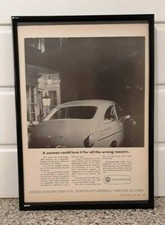 Framed original Classic Car Ad