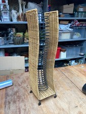 Black Metal & Brown Wicker