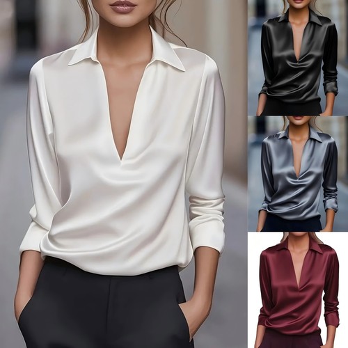 Ladies satin silk long - satin,