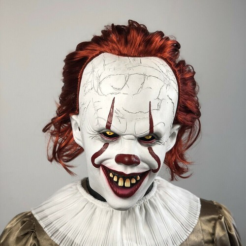 Latex clown mask pennywise - mask,