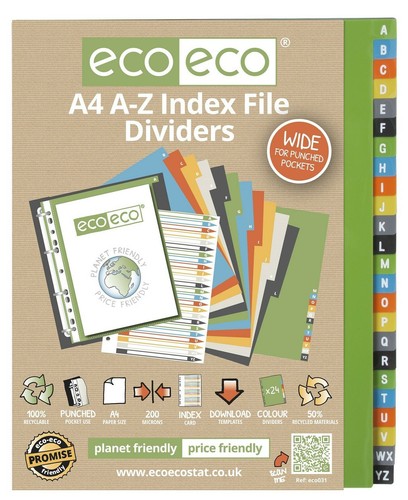 File dividers for - a-z,