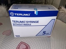 5ml - 100 x Terumo Sterile Syringes - Luer Slip Tip  ***Free P&P***