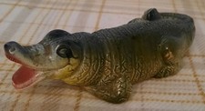 Vintage Weatherby Made In England  Ceramic Crocodile Figurine Ornament 6.5in