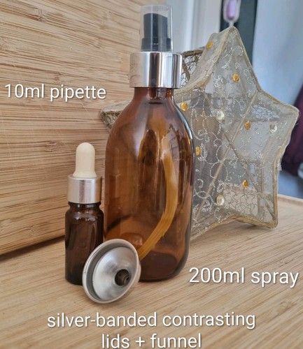 Amber glass spray - amber, set