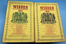 1974 & 1975 Wisden Hardbacks with Dust Jackets