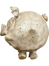 Rustic Ceramic Pig Figurine