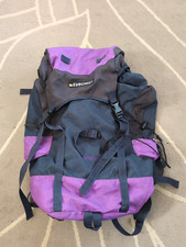 Eurohike 50L Hiking Rucksack – Purple & Navy Blue Backpack – Outdoor Camping
