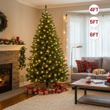 4/5/6ft Pre Lit Christmas Tree