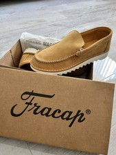 Fracap E600 Suede Loafers, Beige, UK 9, EU 43, US 10 *Large To Size*