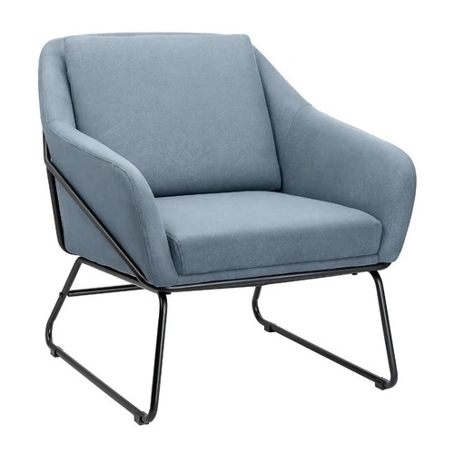 Blue denim boucle - denim, metal