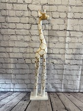 80cm White Dot Painted Wood