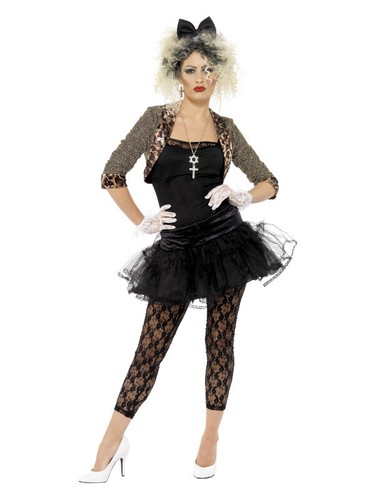 80s wild child costume black - wild,