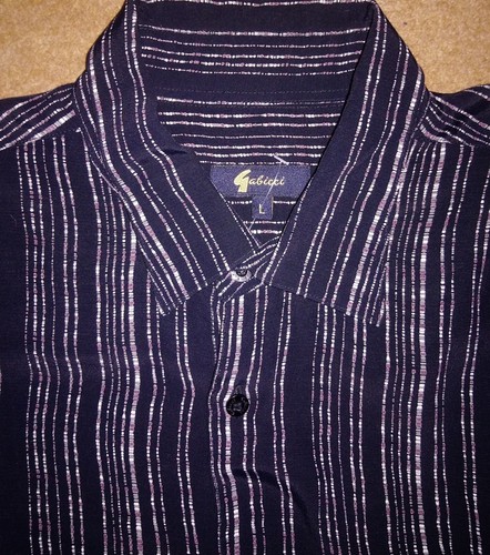 Gabicci striped shirt black - shirt,
