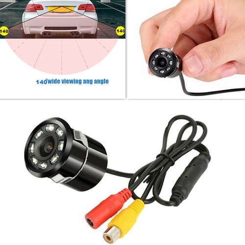 Car rear view round - rear, led