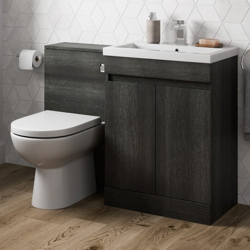 600mm charcoal grey bathroom - grey,