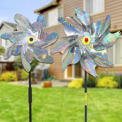 Reflective garden windmill - reflective,