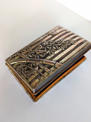 Antique silver plate box - silver,