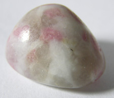 RUBELLITE (PINK TOURMALINE) in MATRIX TUMBLESTONE - 1.8 x 1.7 cms 5.40 gms   #13