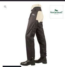 50% off 2 x pairs black fleece lined chaps childrens size 7-9 horseware 