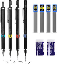 4Pcs Mechanical Pencil Set 0.3