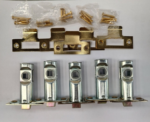 Tubular latch brass 5 - 5, 2.5"