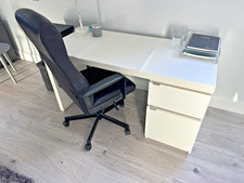 IKEA MALM White Desk: with