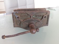 RECORD No 50 CARPENTERS BENCH VICE. 6" JAWS.REG DESIGN. Made in ENGLAND