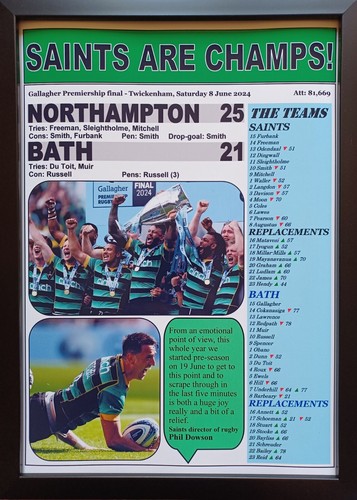 Northampton saints bath 21 - saints,