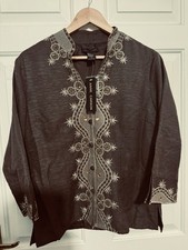 #Anne Carson Embroidered Tunic