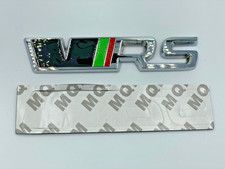 Chrome VRS 3D Rear Boot  Emblem Badge Kit For Skoda Fabia Octavia Chrome