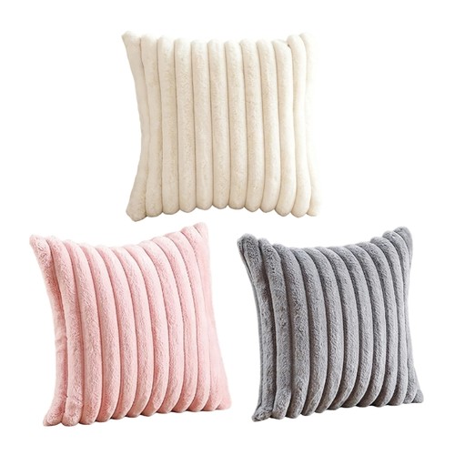 Soft ribbed pillow cover - soft,