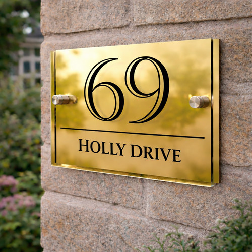 House number plaques - house,