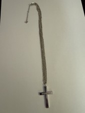 Men’s Emprio Armani Sterling Silver Cross and Chain 925