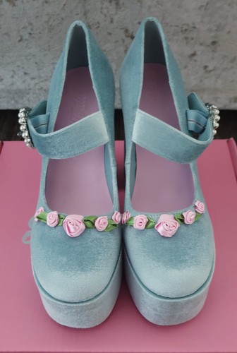 Baby blue velvet - blue,