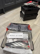 Adidas Predator 2026 'Finishers Steel' Iron Metallic/Zero Metallic/Lucid Red