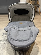 Grey and white Emmaljunga Mondial De Luxe duo Pram - No chassis