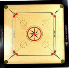 New Large Traditional Carrom Board Game Size 83cm x 83cm With Striker and Coins
