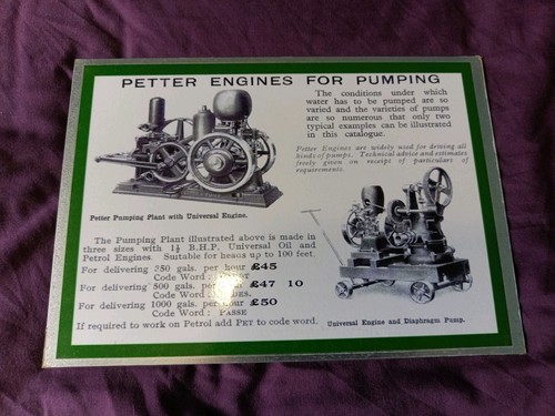 Petter pumpsets stationary - pumpsets,