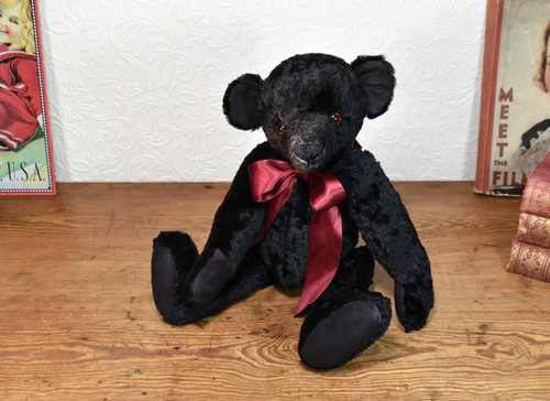 Vintage black art silk - vintage,