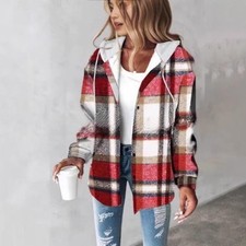 Ladies Check Casual Fleece