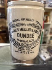 Marmalade Pot Jar James Keiller & Son’s Dundee Stoneware Antique Collectable