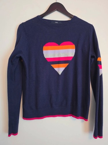 Next navy blue heart stripe - blue,