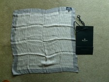 AQUASCUTUM DESIGNER SILK SCARF - 100% SILK - 65 x 65cms + GIFT BAG 