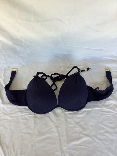 Lipsy navy blue rope bikini - rope,