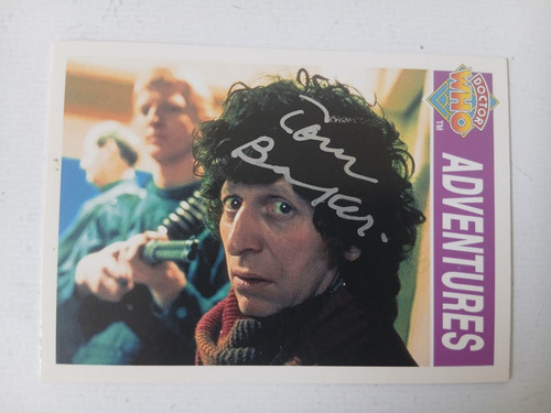 Tom baker hand signed - baker,