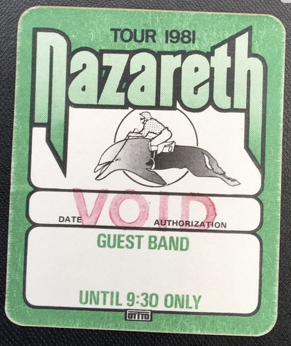 Vintage 1981 nazareth concert - vintage,