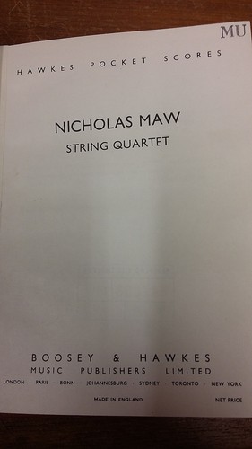Maw string quartet miniature - string, quartet: